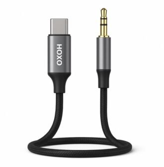 Aux Kabel - Aux naar USB C - 1 Meter Gevlochten kabel - 3.5mm Jack - Audio kabel voor Auto, Smartphone en Koptelefoon