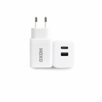 33W Snellader - USB C Adapter - USB C & USB A - USB C Oplader met 2 poorten - Geschikt voor Smartphone & Tablets