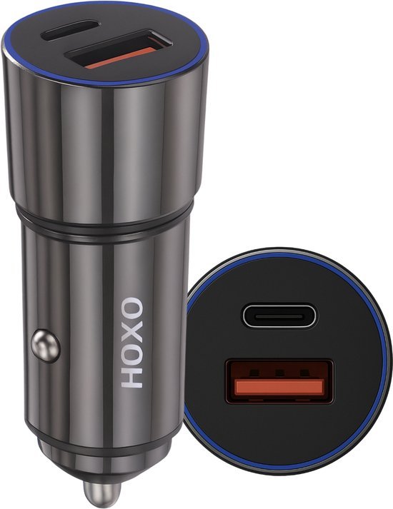 Autolader - 52.5W Snellader - Oplader voor auto - USB C & USB A - Sigarettenaansteker Oplader - Fast Charger
