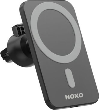 Telefoonhouders auto voor ventilatierooster - Inclusief Magneetplaat en USB A naar C Kabel - 15W Snelladen - GSM Houder - Geschikt voor Magsafe - Geschikt voor zuignap houder