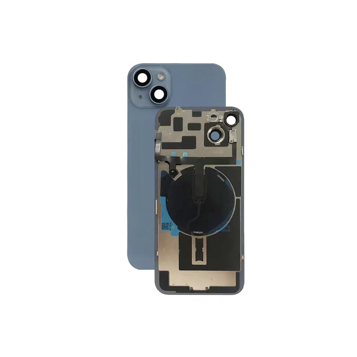 Complete Rear Housing with All Small Parts (no battery, no back camera) for iPhone 14 Plus Blue (Compatible)