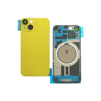 Complete Rear Housing with All Small Parts (no battery, no back camera) for iPhone 14 Plus Yellow (Compatible)