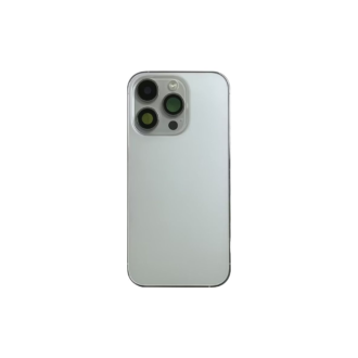 Complete Rear Housing with All Small Parts (no battery, no back camera) for iPhone 14 Pro Silver (Compatible)