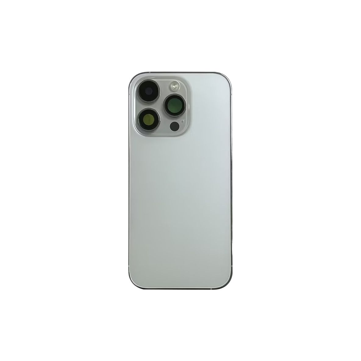 Complete Rear Housing with All Small Parts (no battery, no back camera) for iPhone 14 Pro Silver (Compatible)