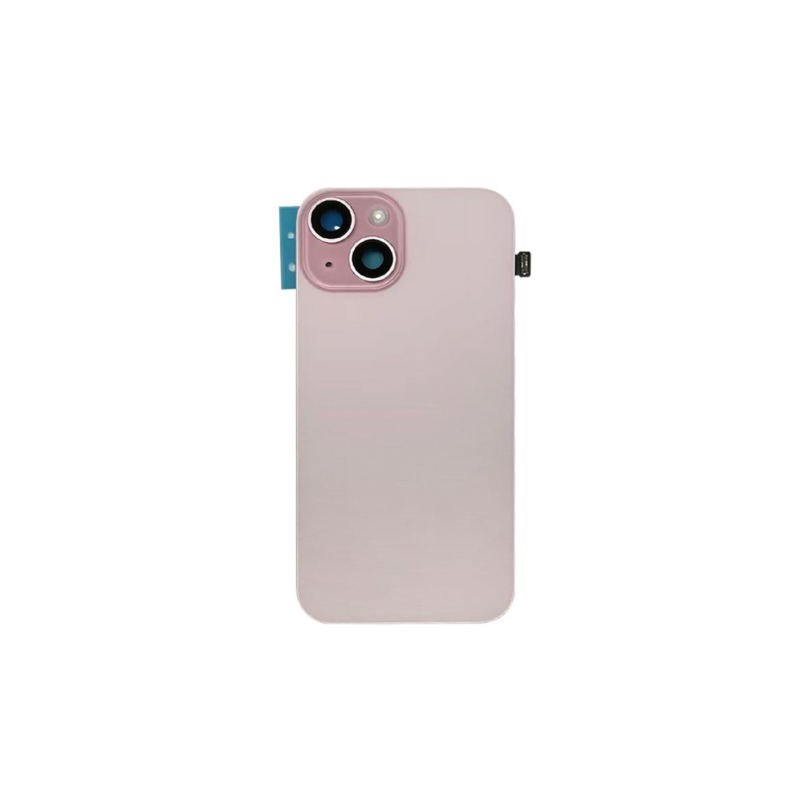 Complete Rear Housing with All Small Parts (no battery, no back camera) for iPhone 15 Pink (Compatible)