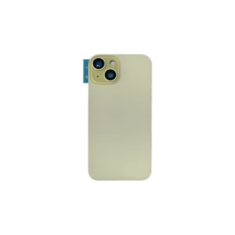 Complete Rear Housing with All Small Parts (no battery, no back camera) for iPhone 15 Yellow (Compatible)
