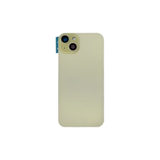 Complete Rear Housing with All Small Parts (no battery, no back camera) for iPhone 15 Plus Yellow (Compatible)