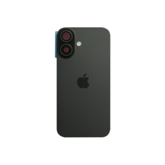 Complete Rear Housing with All Small Parts (no battery, no back camera) for iPhone 16 Black (Compatible)