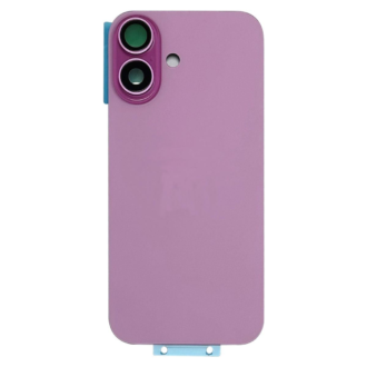 Complete Rear Housing with All Small Parts (no battery, no back camera) for iPhone 16 Pink (Compatible)