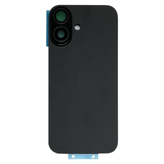 Complete Rear Housing with All Small Parts (no battery, no back camera) for iPhone 16 Plus Black (Compatible)