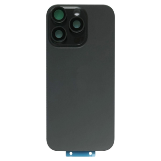 Complete Rear Housing with All Small Parts (no battery, no back camera) for iPhone 16 Pro Black Titanium (Compatible)