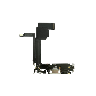 Charging Port for iPhone 15 Pro Max White Titanium (Pulled)