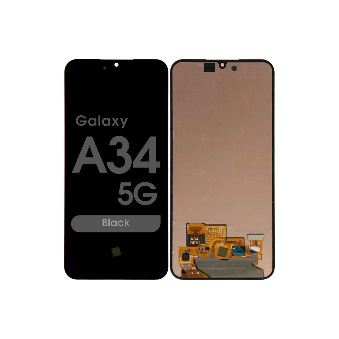 Display and Touchscreen Without Frame (GH82-31235A) for Samsung Galaxy A34 5G A346B Black (Service Pack)