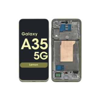 Display and Touchscreen With Frame for Samsung Galaxy A35 A356B Lemon (Service Pack)