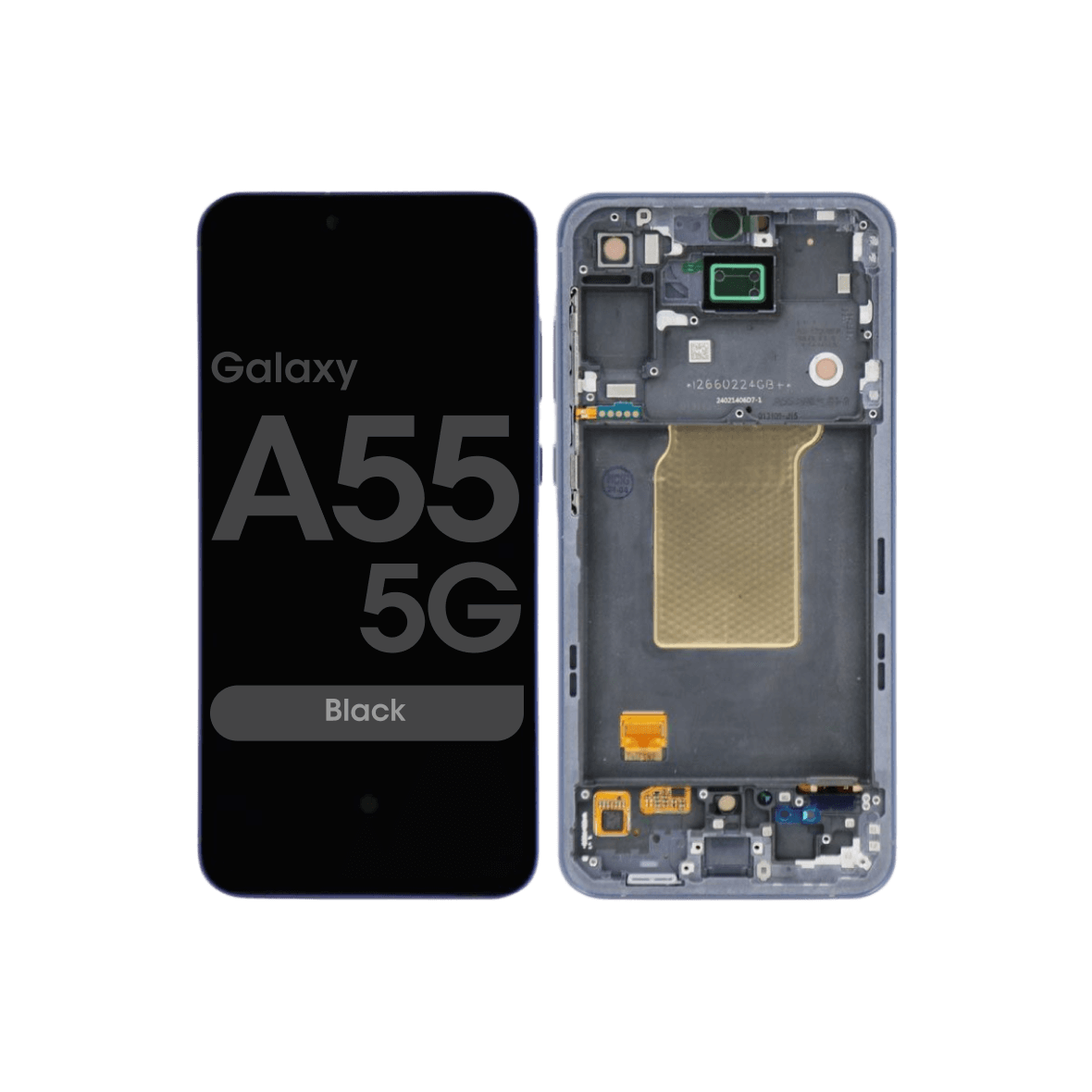 Display and Touchscreen With Frame for Samsung Galaxy A55 A556B Lemon (Service Pack)