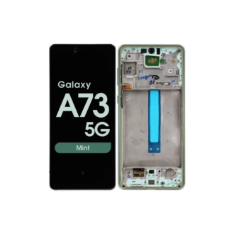 Display and Touchscreen With Frame for Samsung Galaxy A73 5G A736B Green (Service Pack)