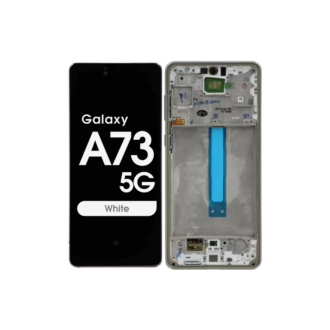 Display and Touchscreen With Frame for Samsung Galaxy A73 5G A736B White (Service Pack)