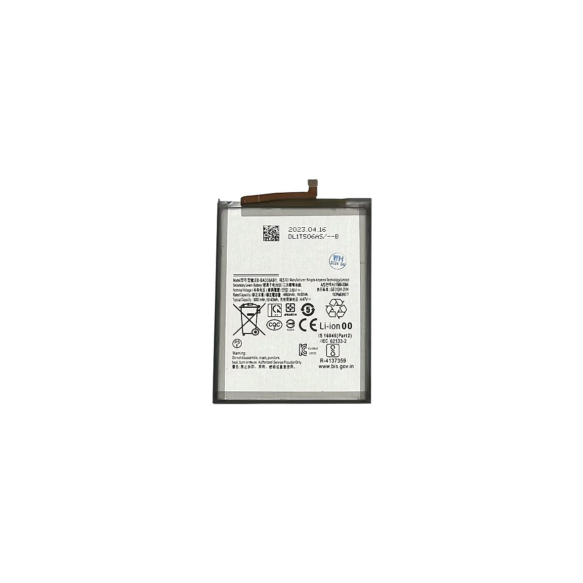 Battery for Samsung Galaxy A33 5G SM‑A336, A53 5G SM‑A536 (Service Pack)