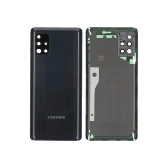 Back Cover for Samsung Galaxy A51 5G SM‑A516B Prism Crush Black With Lens GH82‑22938A (Service Pack)
