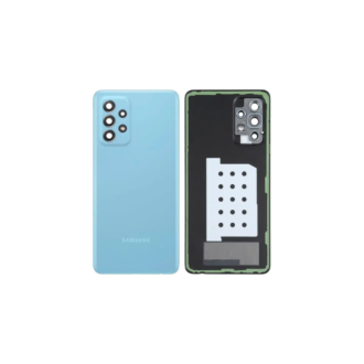 Back Cover for Samsung Galaxy A52 SM‑A525F / A52 5G SM‑A526B Awesome Blue With Lens GH82‑25225B (Service Pack)