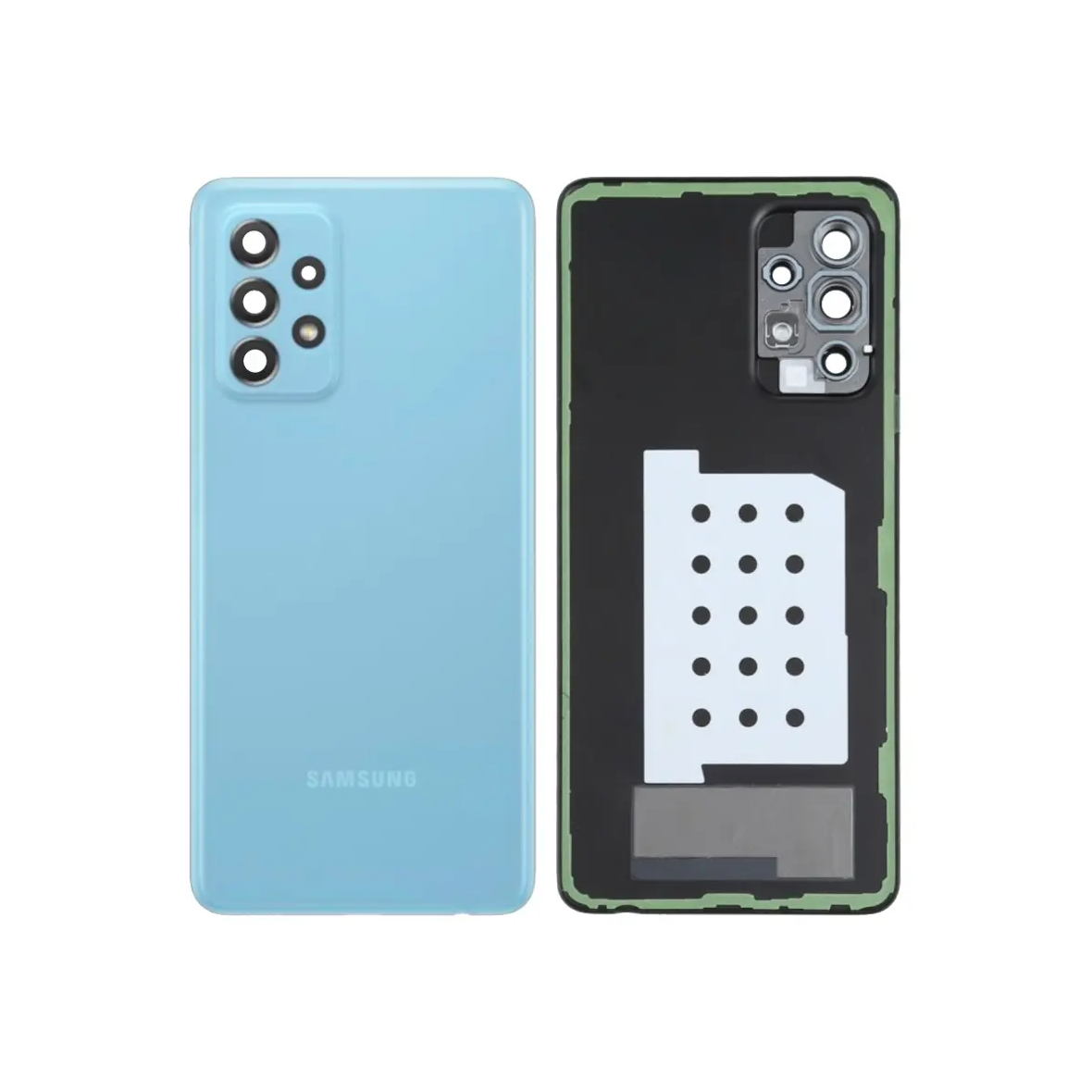 Back Cover for Samsung Galaxy A52 / A52 5G / A52s SM‑A525F / SM‑A526B / SM‑A528B Awesome Blue With Lens (Compatible)