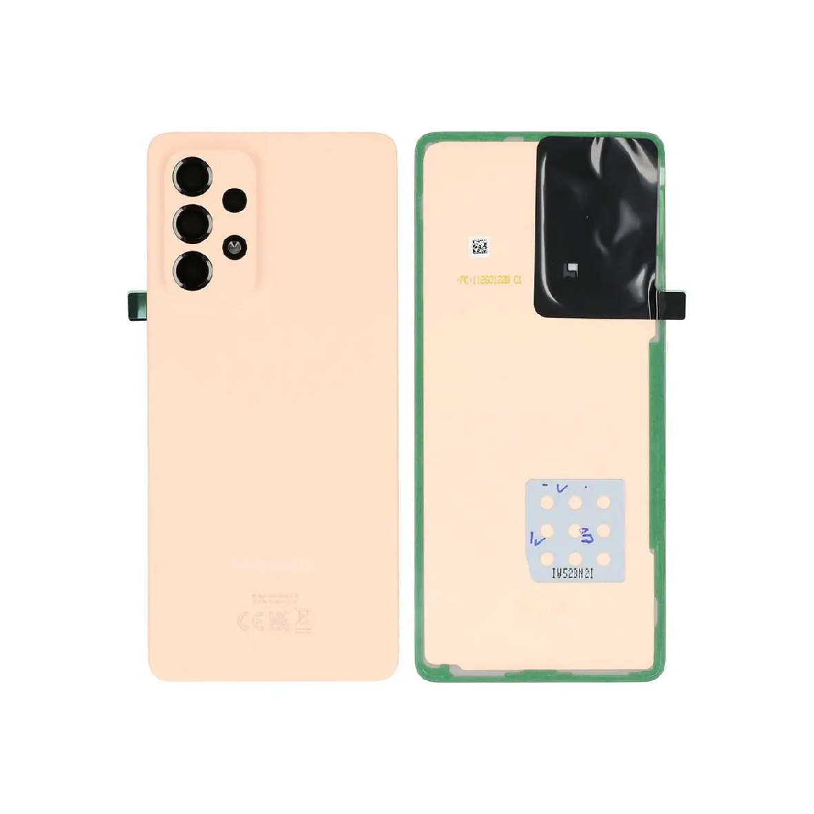 Back Cover for Samsung Galaxy A53 5G SM‑A536B Awesome Peach With Lens (Compatible)