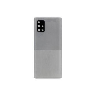 Back Cover for Samsung Galaxy A71 SM‑A715F Prism Crush Silver With Lens (Compatible)