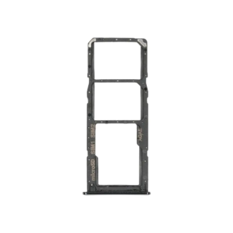 SIM + SD Card Holder Prism Crush Black for Samsung Galaxy A71 SM‑A715F (Compatible)