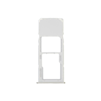 SIM + SD Card Holder Prism Crush Silver for Samsung Galaxy A71 SM‑A715F (Compatible)